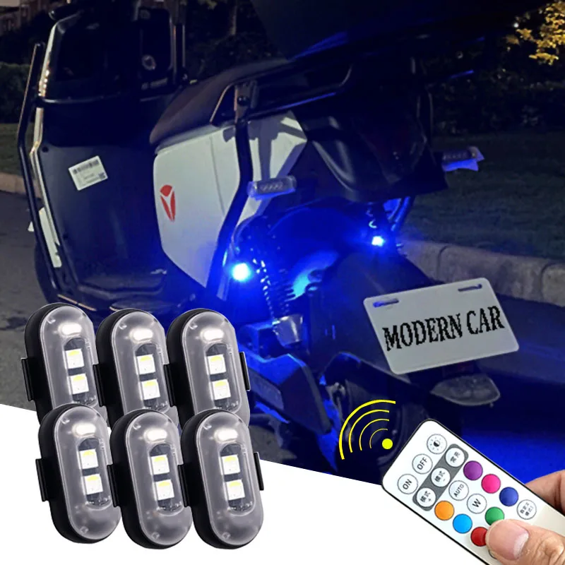 Drone Led Light - 2/4/8Pcs Draadloze Afstandsbediening Strobe Licht Led