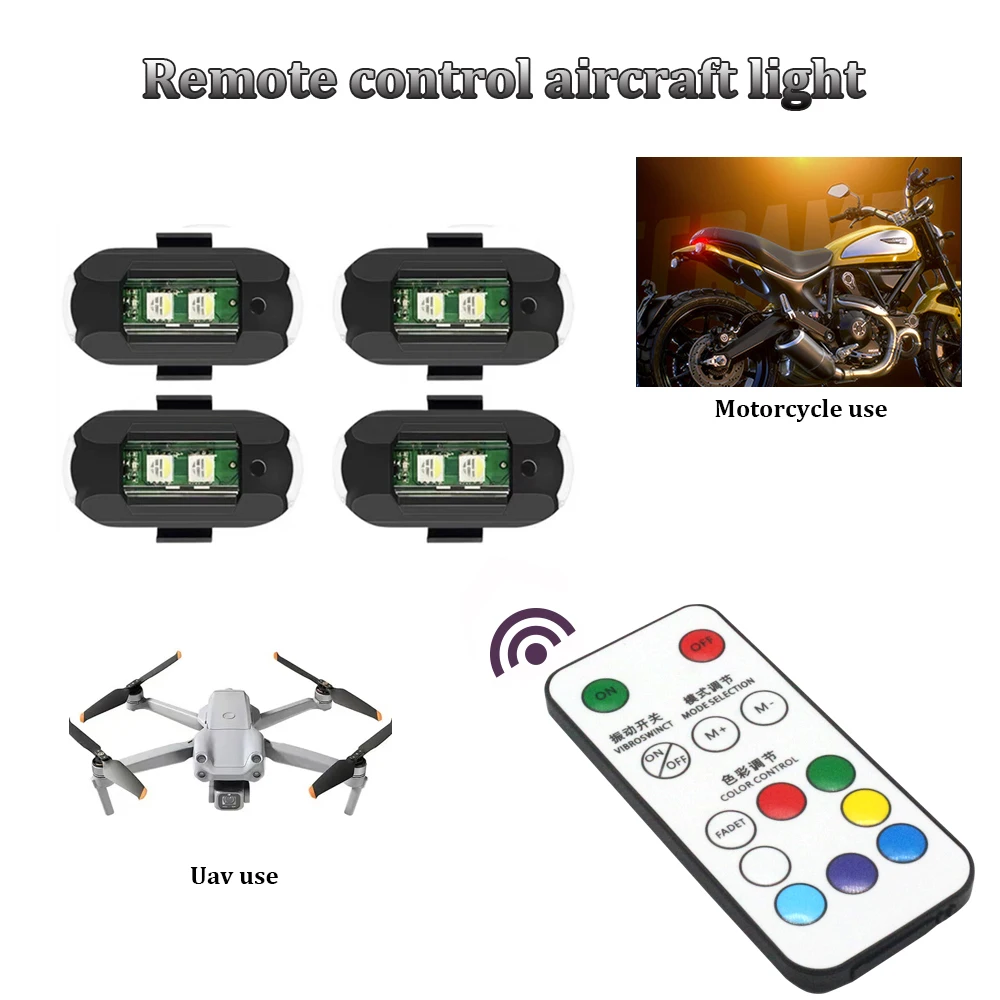 Drone Led Light - 1 Stuks Afstandsbediening Led Rgb Anti-Collision