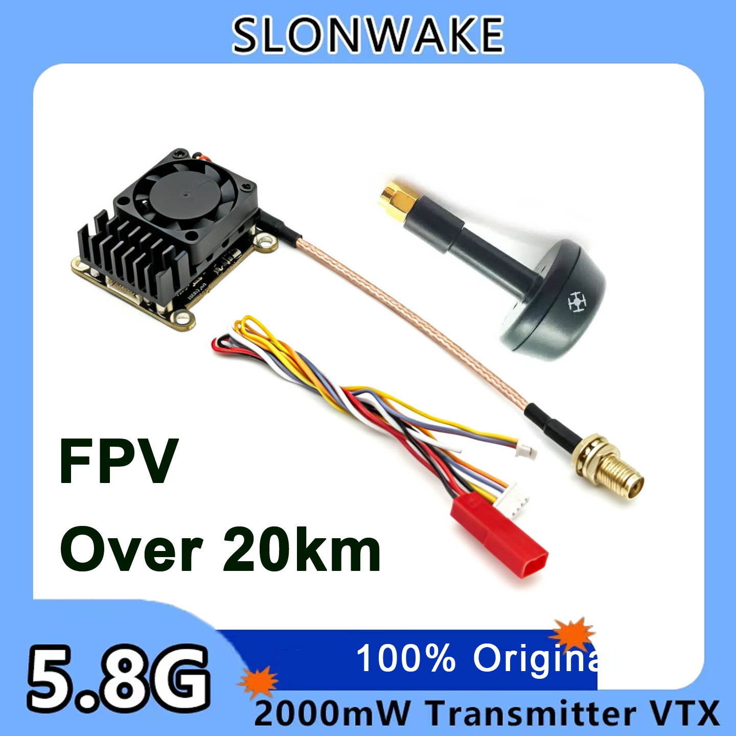 Drone Receiver - Nieuwe upgrade 5.8Ghz 2W verstelbare FPV