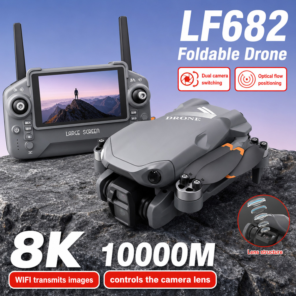 Luchtfoto LF682 Drone 8K HD Du - Drone Charger recensie en prijs